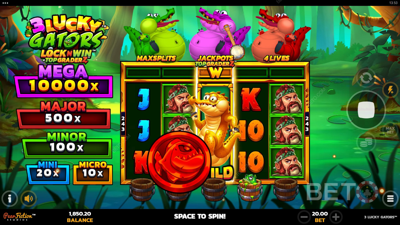 3 Lucky Gators Juego Gratis