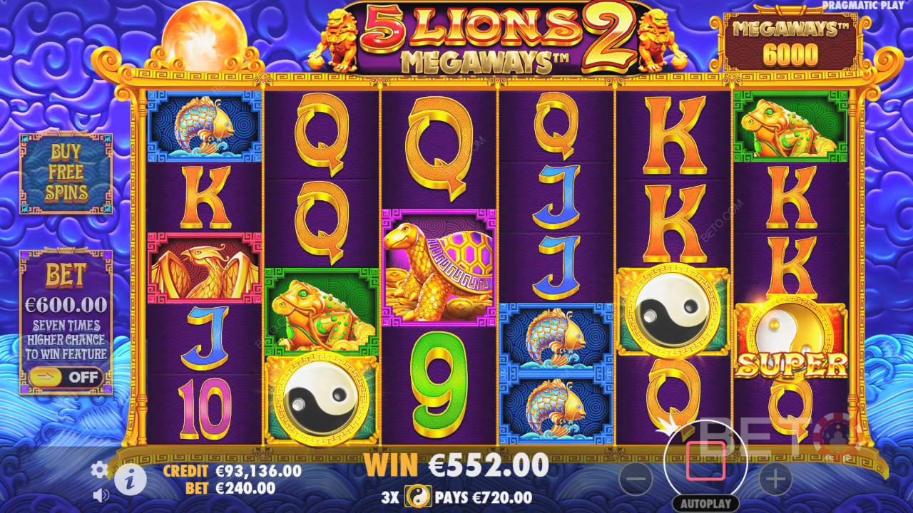 5 Lions Megaways 2 opinión de BETO Slots