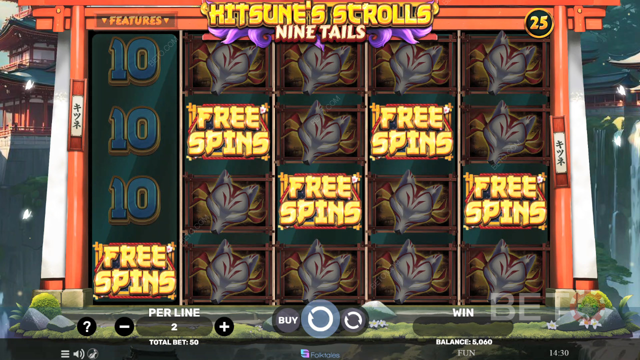 Kitsune's Scrolls Nine Tails Juego Gratis