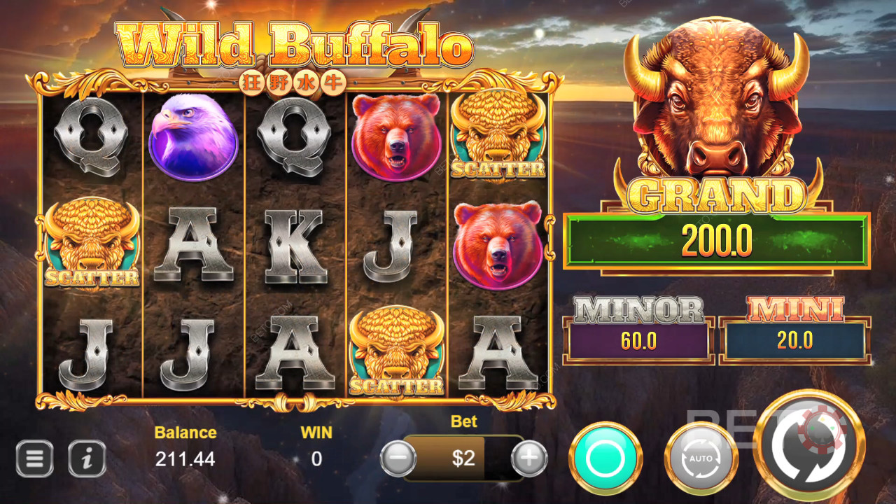 Reseña de Wild Buffalo de BETO Slots