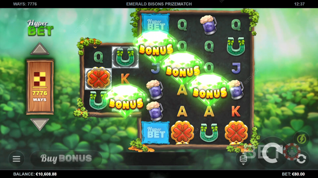 Reseña de Emerald Bisons PrizeMatch de BETO Slots