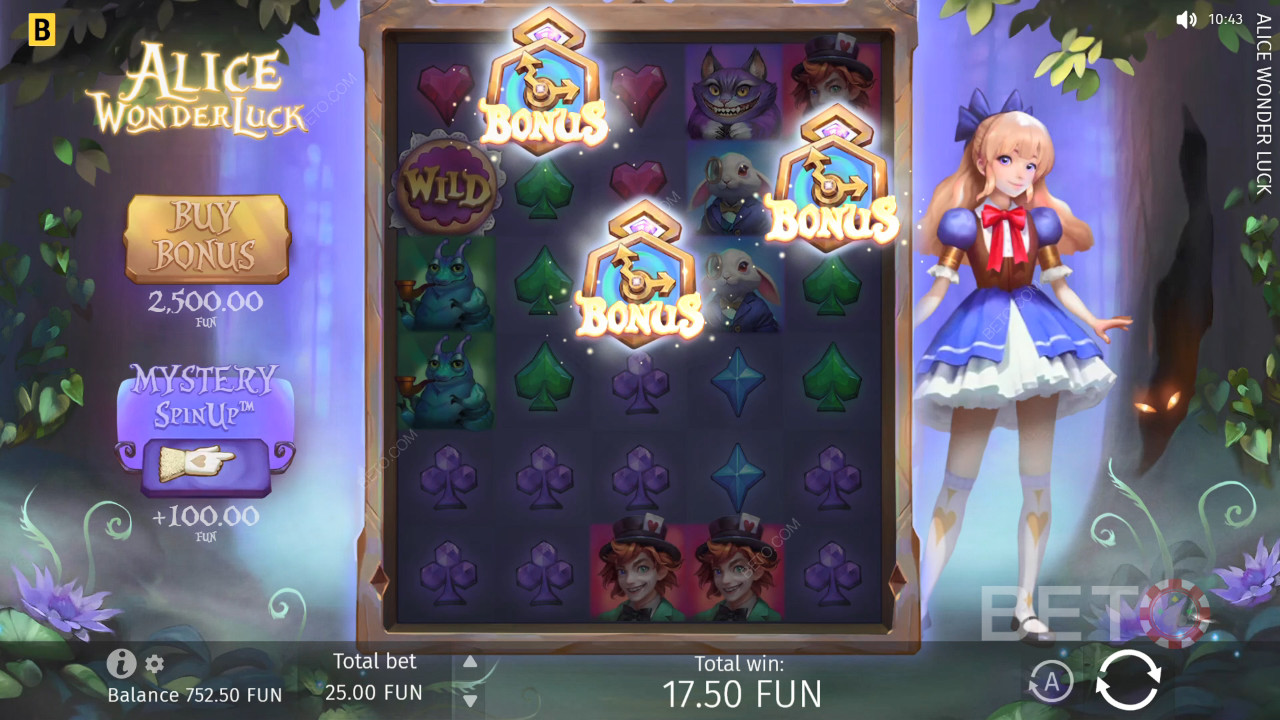 Reseña de Alice WonderLuck de BETO Slots
