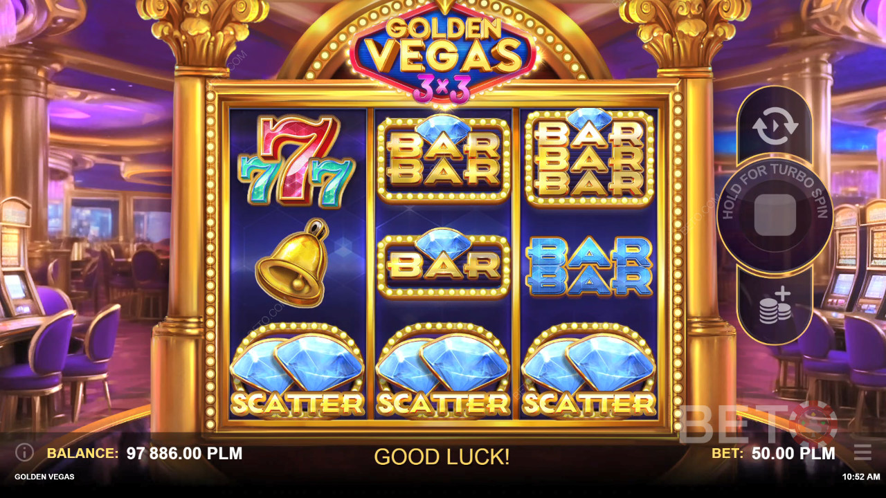 Reseña de Golden Vegas 3x3 de BETO Slots