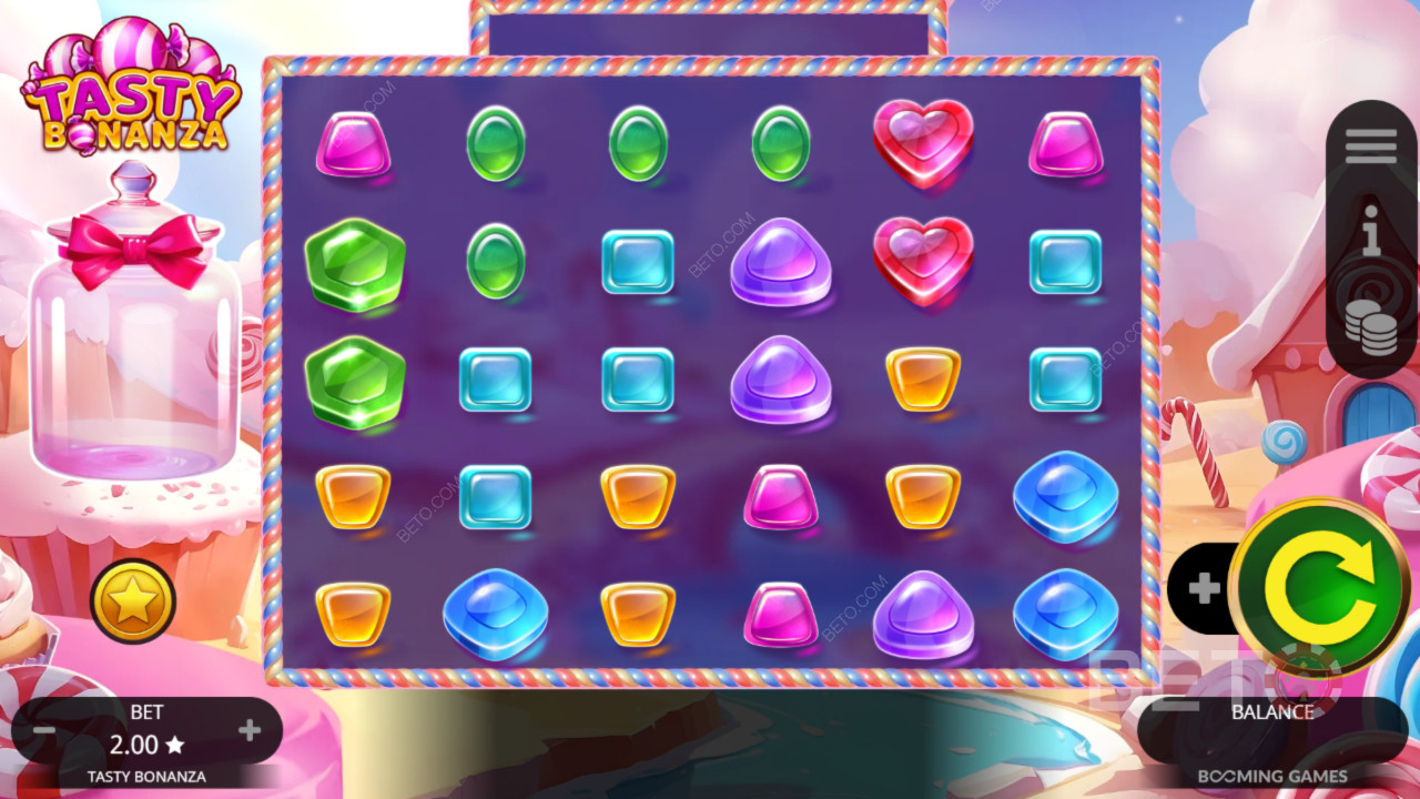 Funciones de bonificación explicadas en Tasty Bonanza por Booming Games