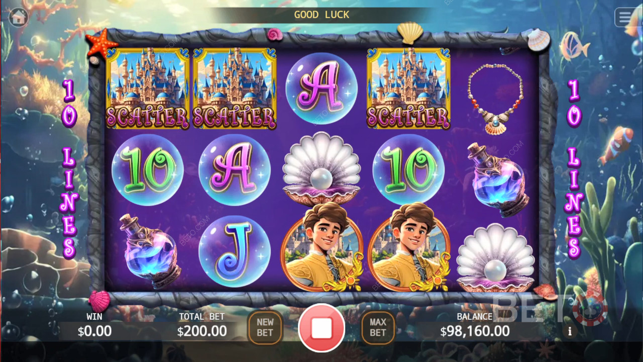 Reseña de Mermaid Princess de BETO Slots