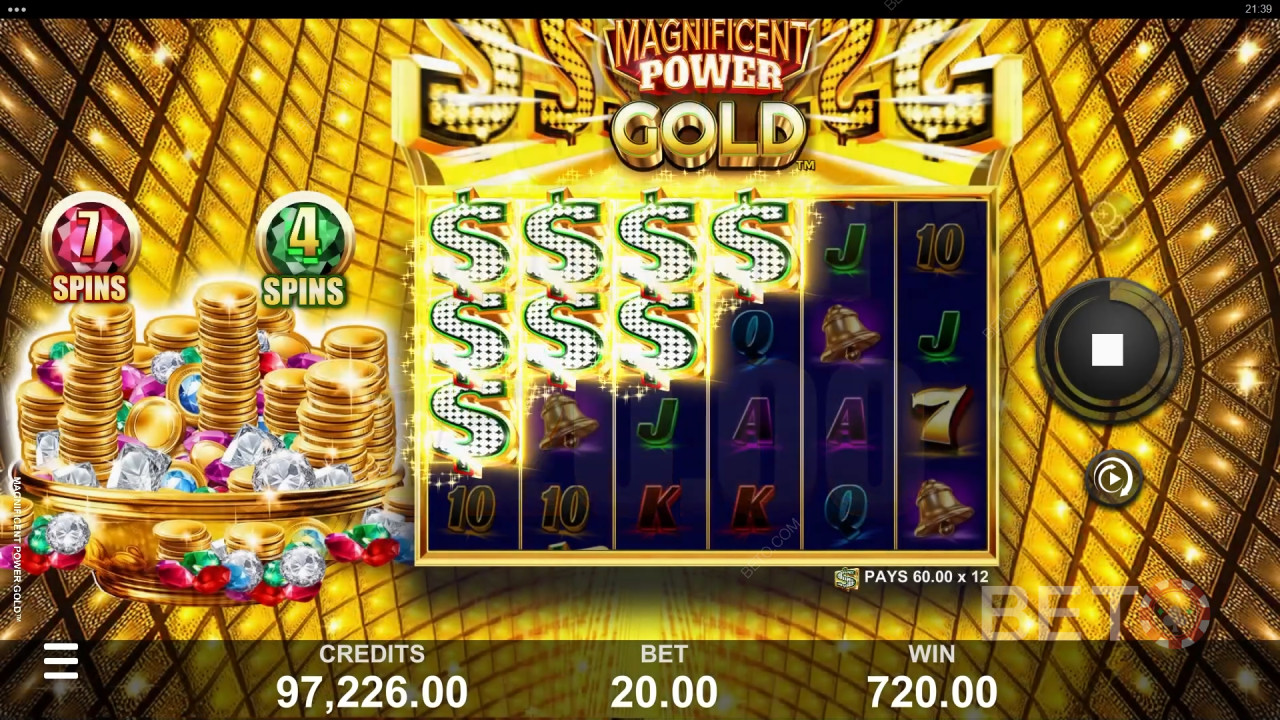 Magnificent Power Gold Reseña de BETO Slots