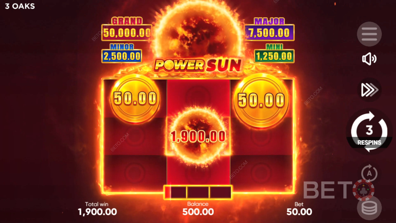 Cómo jugar a Power Sun de 3 Oaks Gaming