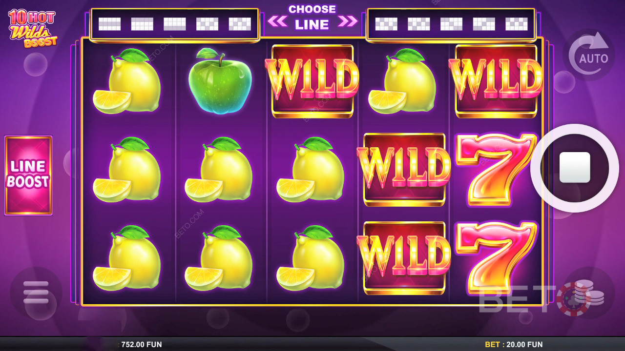 10 Hot Wilds Boost Reseña de BETO Slots