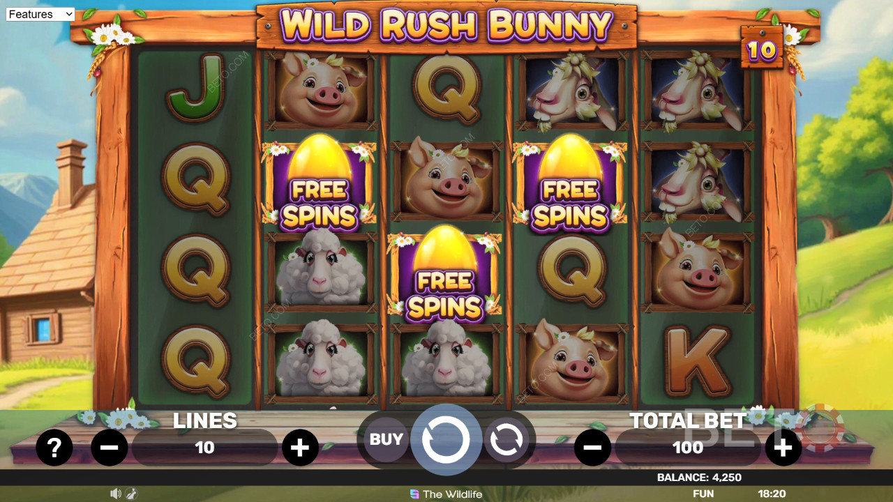 Reseña de Wild Rush Bunny de BETO Slots