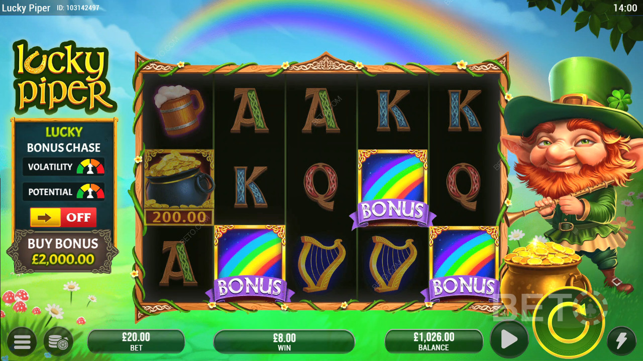 Reseña de Lucky Piper de BETO Slots