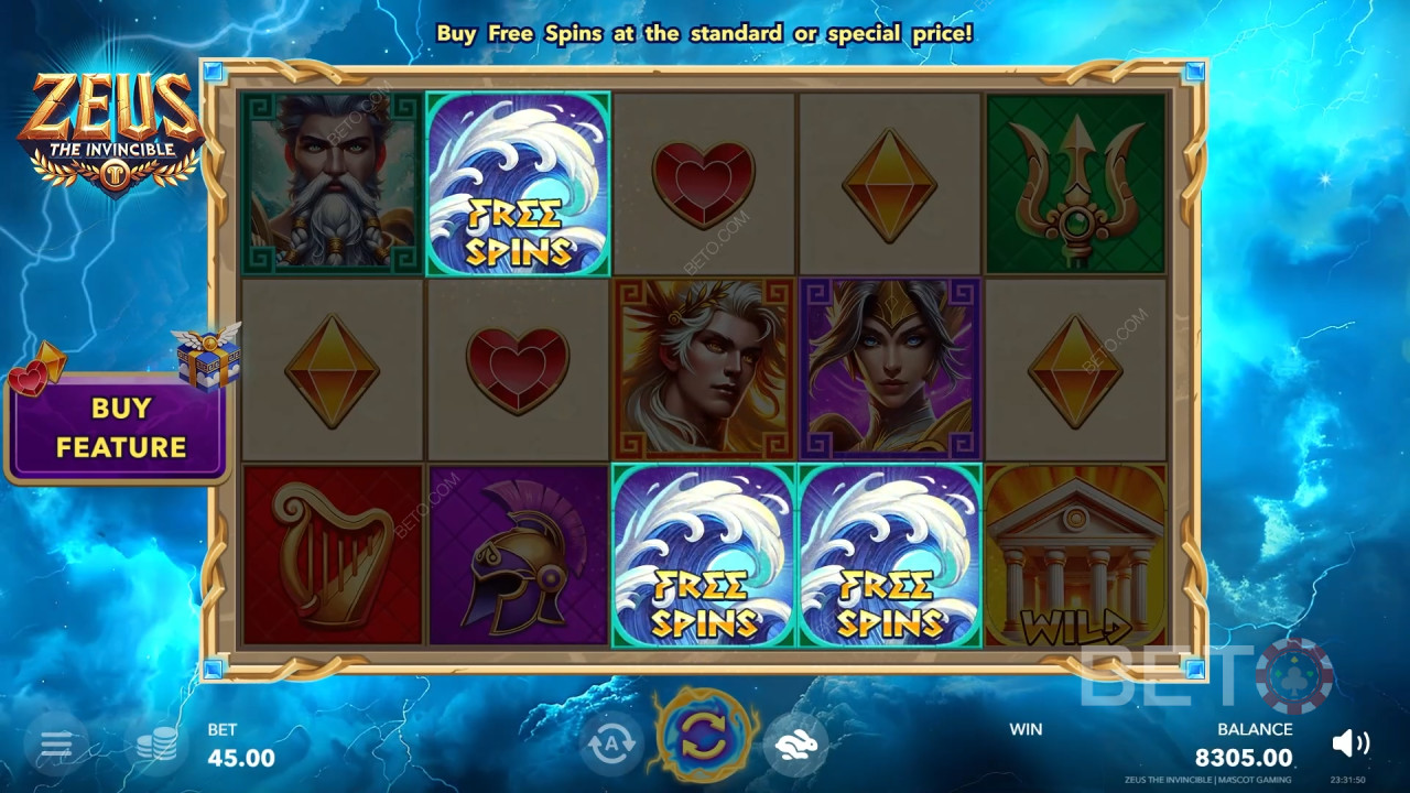 Zeus The Invincible Juego Gratis