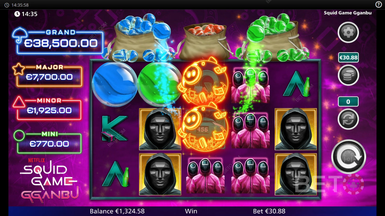 Calamar Juego Gganbu Revisión por BETO Slots