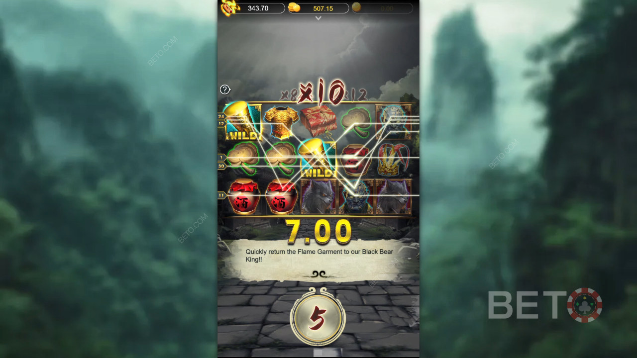 Cómo jugar al Mito Negro Wukong de Triple Profits Games
