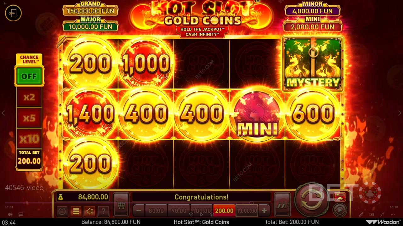 Ranura caliente: Gold Coins Reseña de BETO Slots