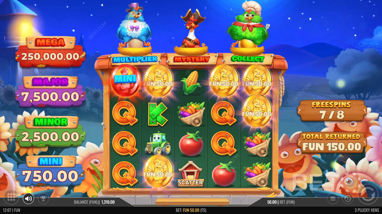 3 Plucky Hens Juego Gratis