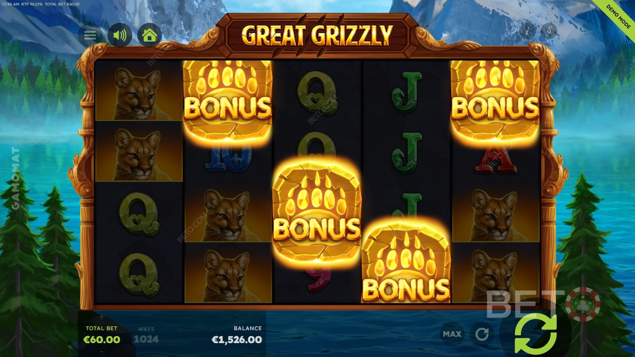 Great Grizzly Reseña de BETO Slots