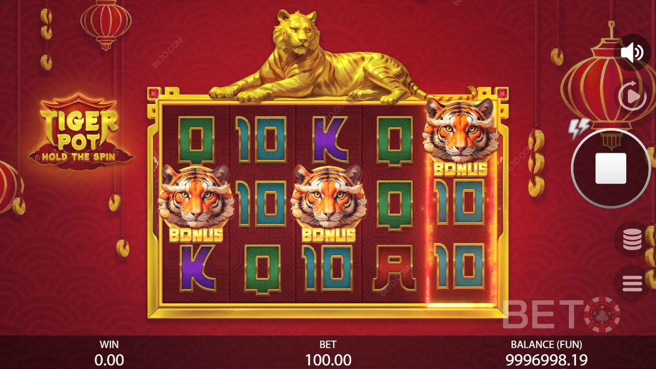 Tiger Pot: Hold The Spin Reseña de BETO Slots