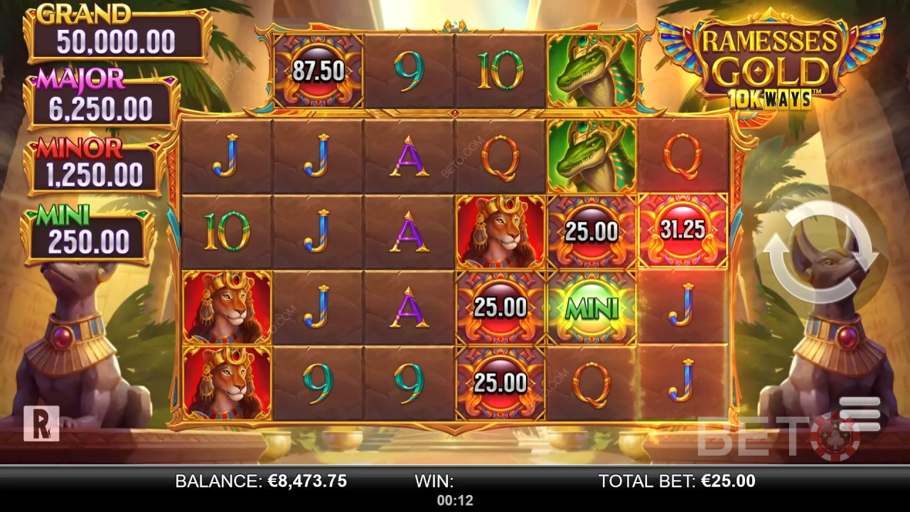 Ramsesses Gold 10K Ways Reseña de BETO Slots