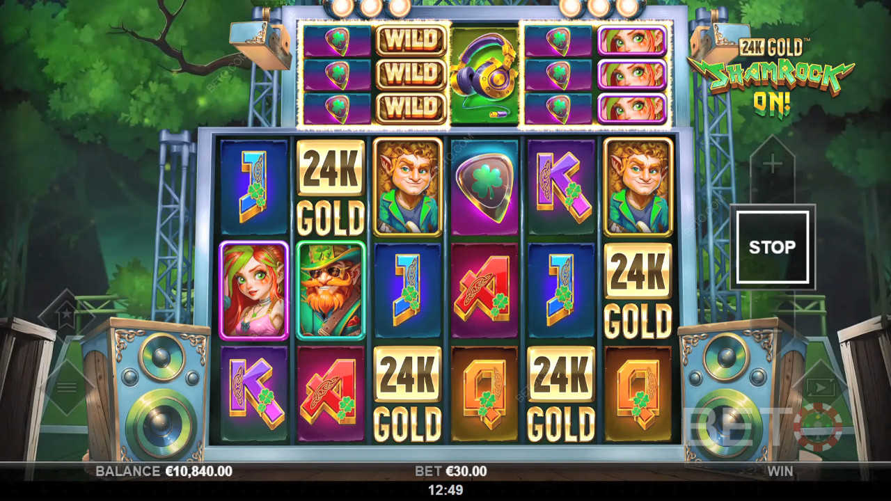 El trébol de oro de 24 quilates Reseña de BETO Slots