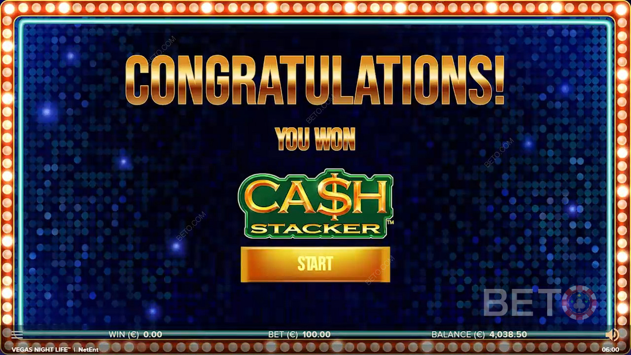 El Cash Stacker es la característica más emocionante de este juego de casino