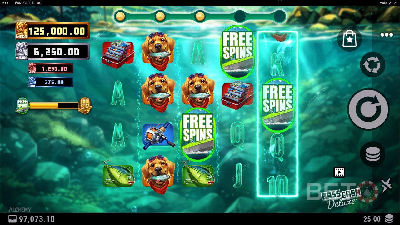 Bass Cash Deluxe Reseña de BETO Slots