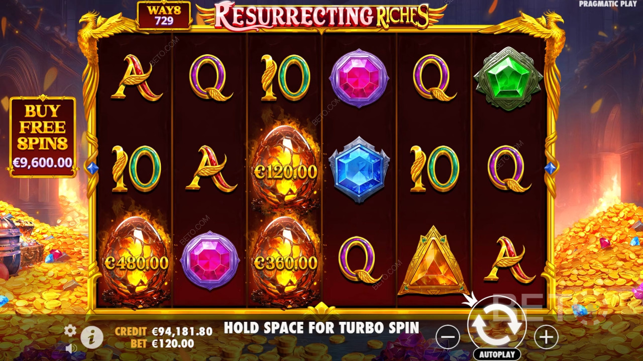 ¡Gana 4.000 veces tu apuesta en la tragaperras Resurrecting Riches!