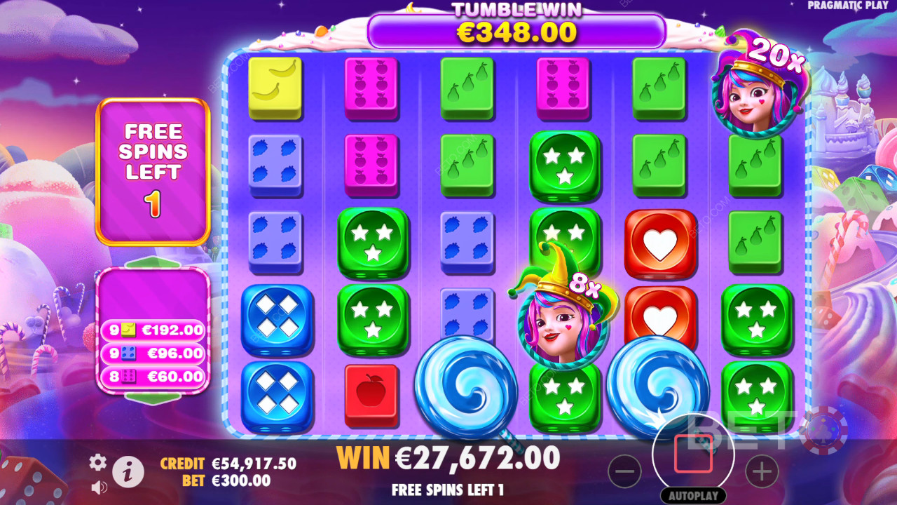 Explicación de las funciones de bonificación en Sweet Bonanza 1000 Dice by Pragmatic Play