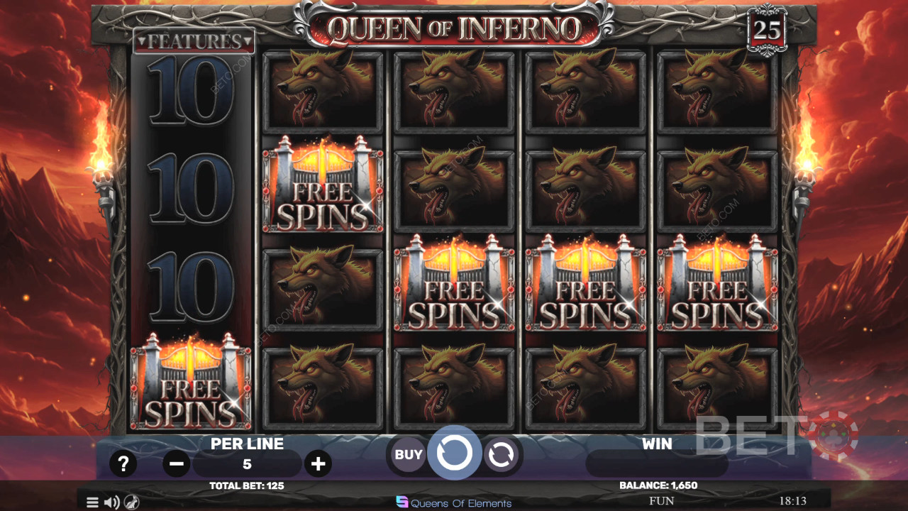 Reseña de Queen of Inferno de BETO Slots