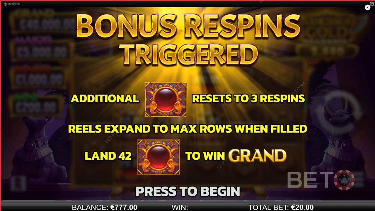 ¡Gana 8.641x tu apuesta en la tragamonedas Ramesses Gold Megaways!