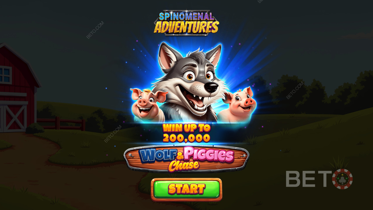 ¡Gana 2.000 veces tu apuesta en la Video Tragaperras Wolf & Piggies Chase!