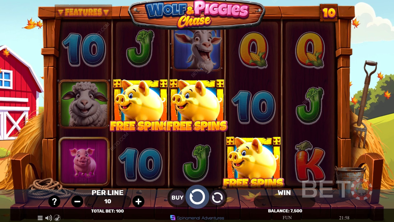 Wolf & Piggies Chase Juego Gratis