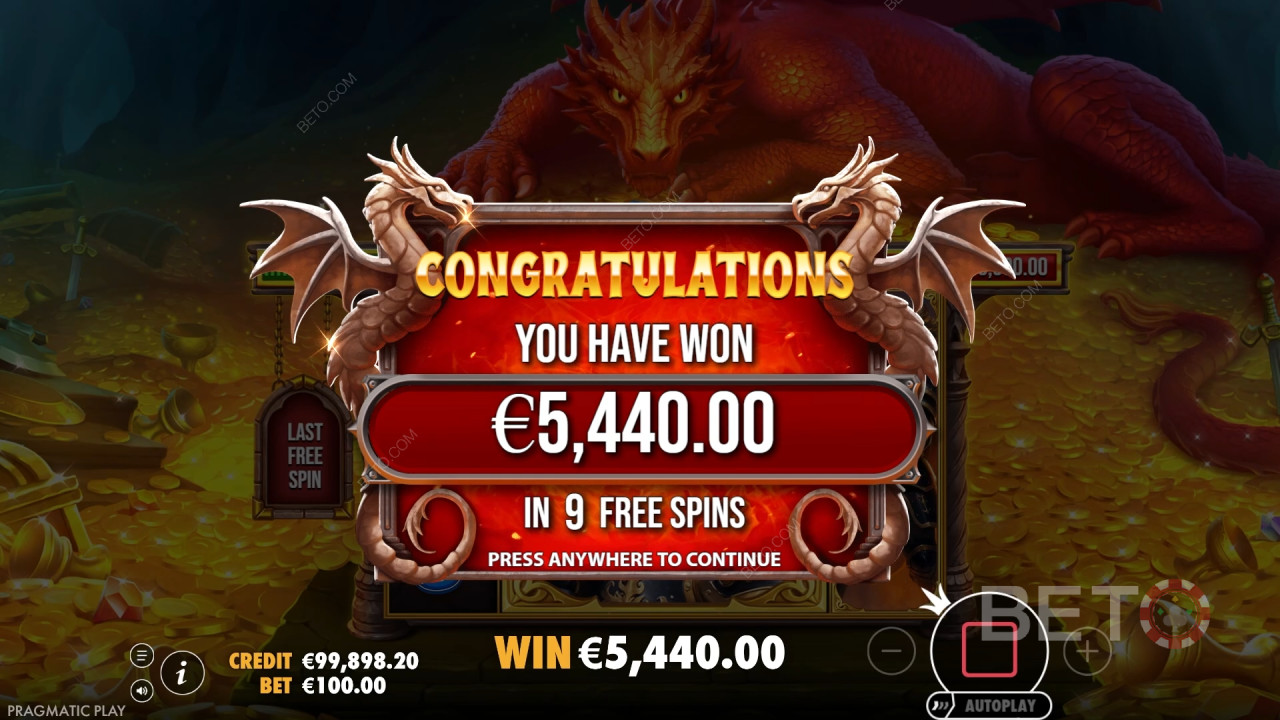 ¡Gana 15.000 veces tu apuesta en la tragaperras online Sleeping Dragon!