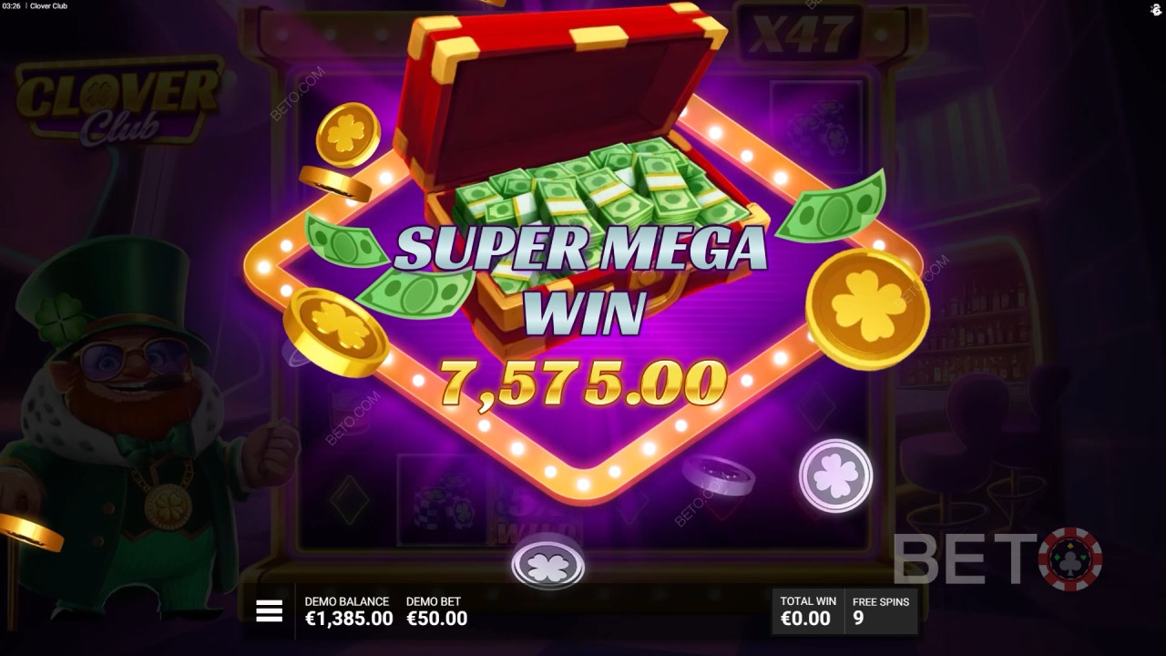 ¡Gana 12.000 veces tu apuesta en la tragaperras Clover Club!