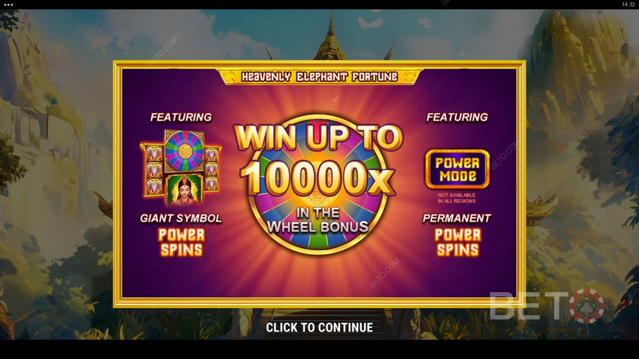 ¡Gana 10.000 veces tu apuesta en la tragaperras online Heavenly Elephant Fortune!