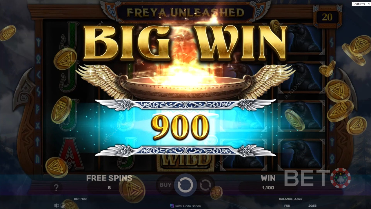 ¡Gana 3.000 veces tu apuesta en la tragaperras online Freya Unleashed!