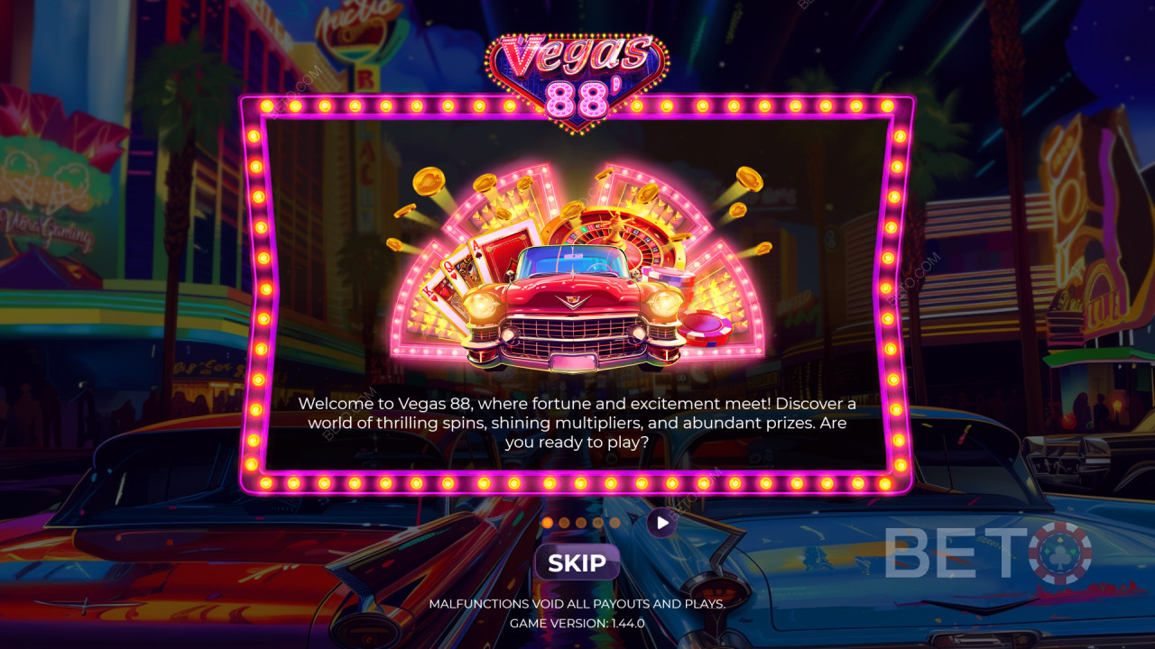 Tema y diseño: Neon Vegas Vibe