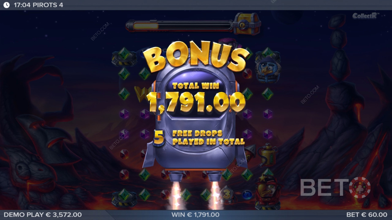 ¡Gana 10.000 veces tu apuesta en la tragaperras Pirots 4!