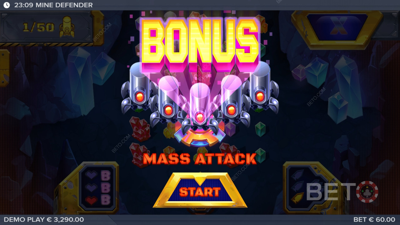 ¡Gana 10.000 veces tu apuesta en la tragaperras Mine Defender!