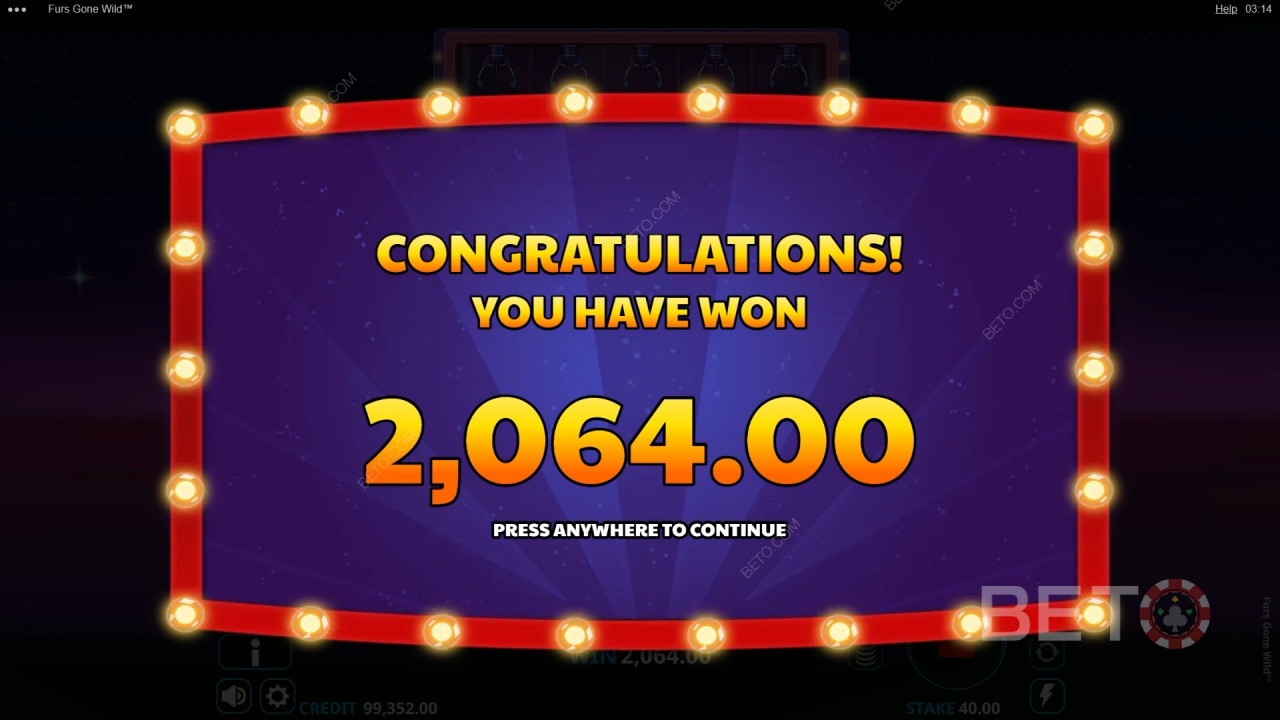 ¡Gana 6.000 veces tu apuesta en la tragaperras online Furs Gone Wild!