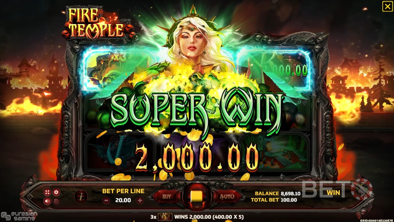 Reseña de Fire Temple de BETO Slots