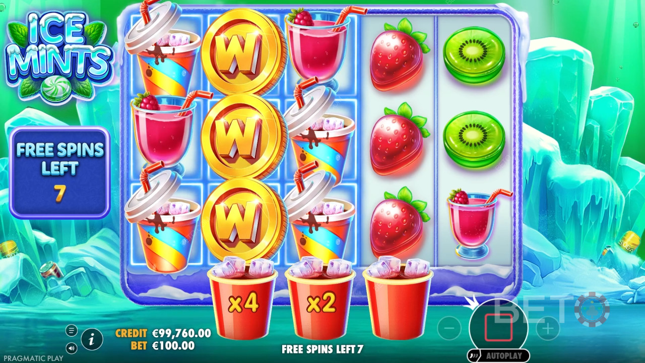 Las funciones adicionales explicadas en Ice Mints por Pragmatic Play
