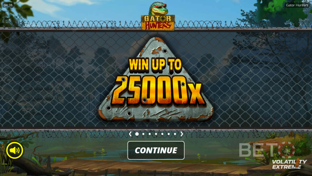 ¡Gana 25 000 veces tu apuesta en la tragaperras Gator Hunters!