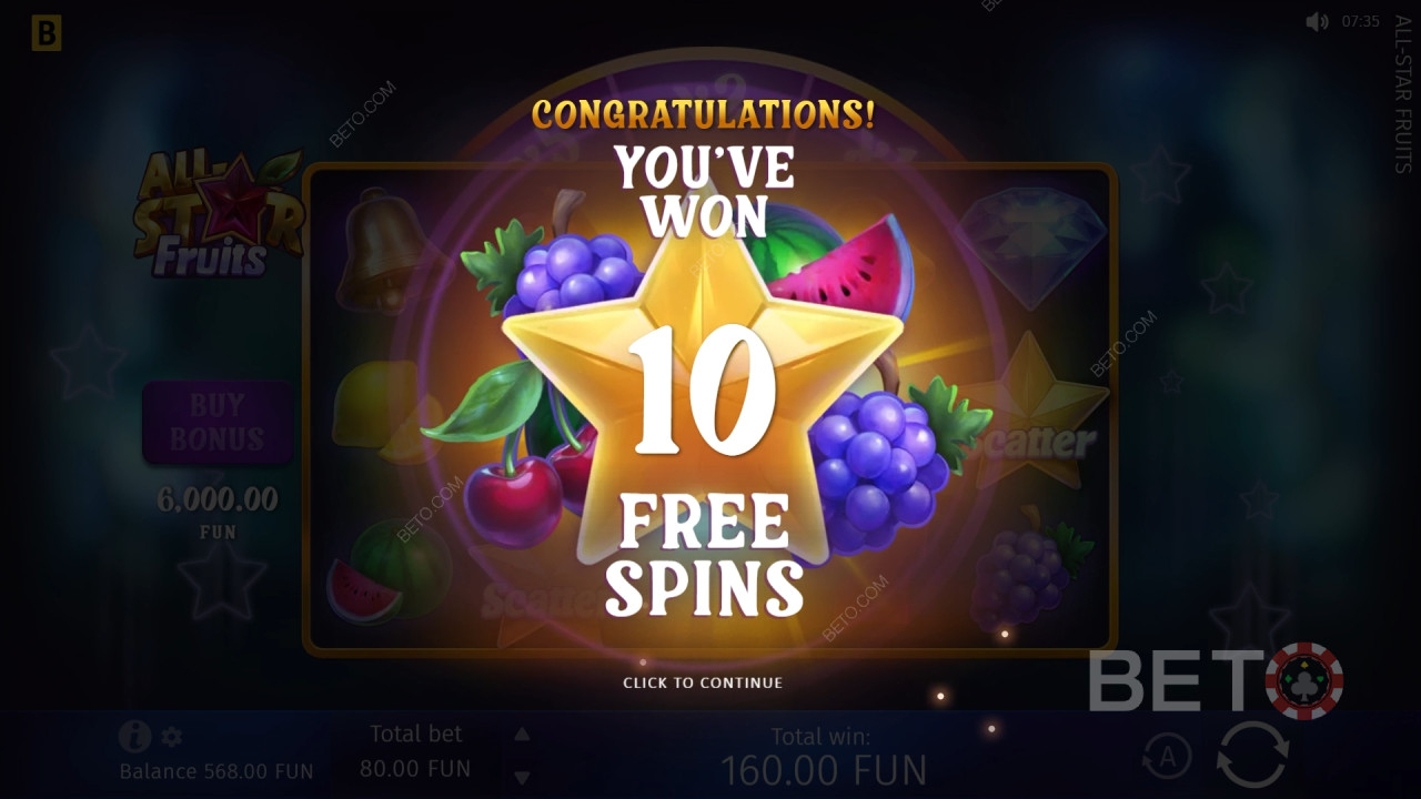 Revisión de All-Star Fruits por BETO Slots