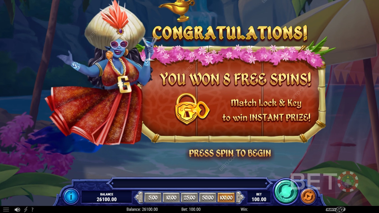 ¡Gana 1.234x tu apuesta en la tragaperras 1001 Mystery Genie Fortunes!