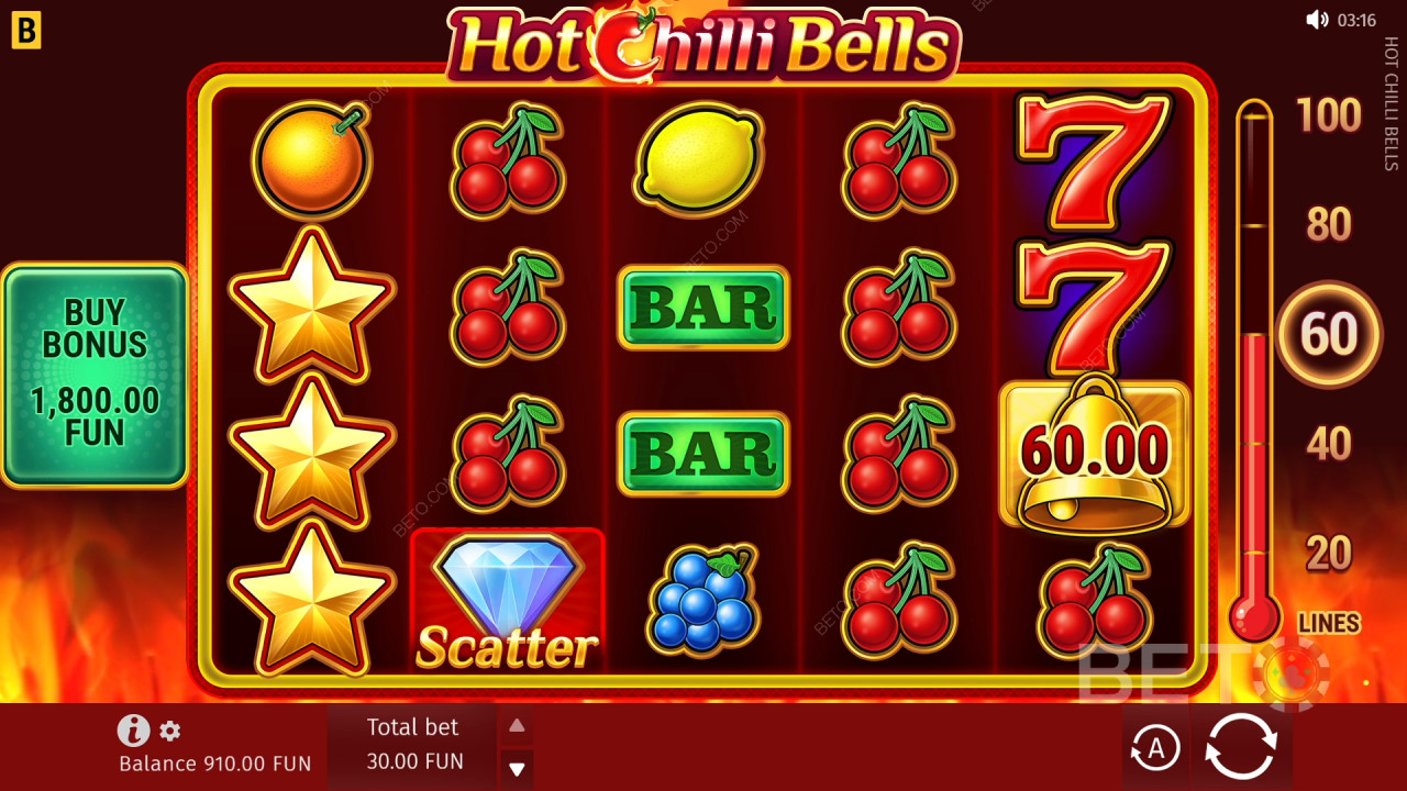 Cómo jugar a Hot Chilli Bells de BGaming