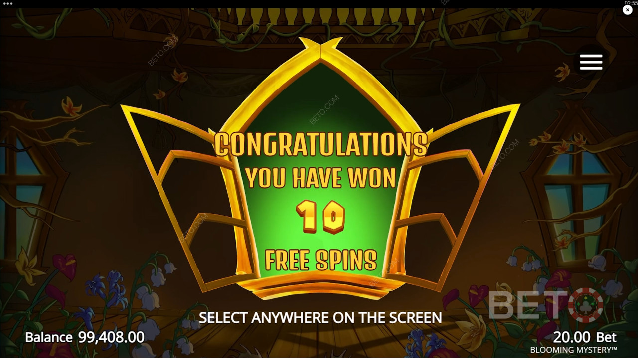 ¡Gana 12.500x tu apuesta en la tragaperras online Blooming Mystery!