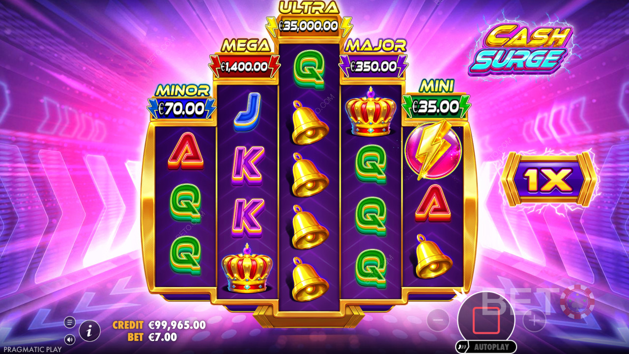 ¡Gana 5.000 veces tu apuesta en la tragaperras Cash Surge!