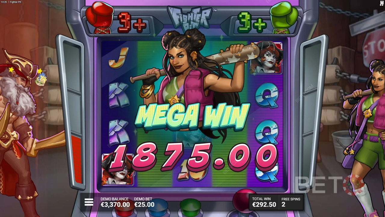 Reseña de Fighter Pit de BETO Slots