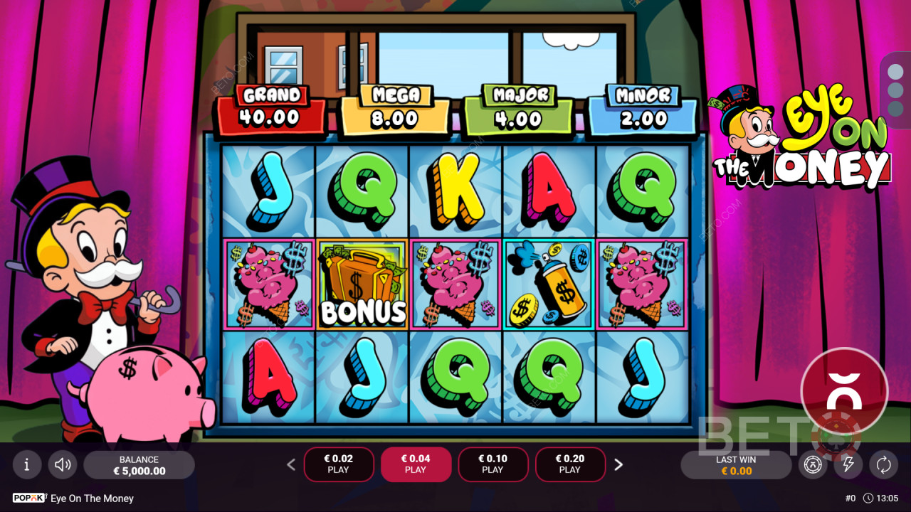 Cómo jugar a Eye on the Money de Popok Gaming