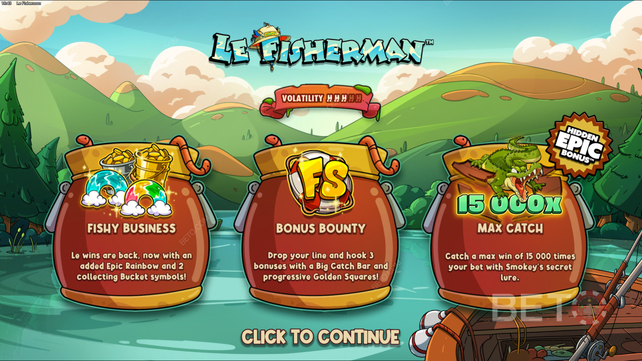 ¡Gana 15.000 veces tu apuesta en la tragaperras online Le Fisherman!
